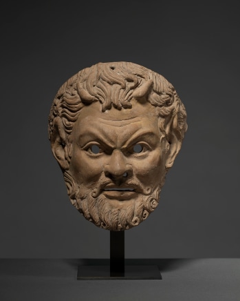 Greek mask of Pan, Hellenistic, c.3rd-1st century BC