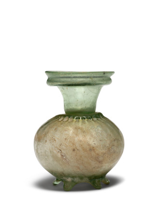 Roman sprinkler jar with pinched feet, 3rd-4th century AD