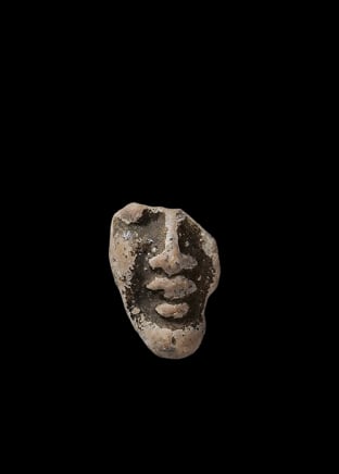 Egyptian fragment of a face, Roman Period, c.1st century BC-2nd century AD