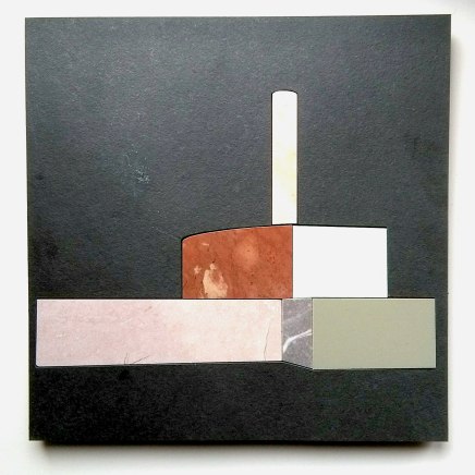 Brian Duggan Fight the power (Station), 2021 Slate, Marble, Ceramic, Porcelain 30 x 30 cm 11 3/4 x 11 3/4 in Limited Edition of 3 plus 2 AP