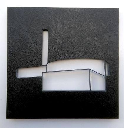 Brian Duggan Suitable Sites (4), 2021 Solid Slate 30 x 30 cm 11 3/4 x 11 3/4 in Limited Edition of 3 plus 2 AP