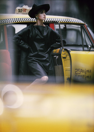 William Klein, Antonia + Taxi, New York (Vogue), 1962