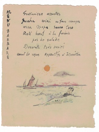 Paul Gauguin, Menu Barbare, c.1899-1901