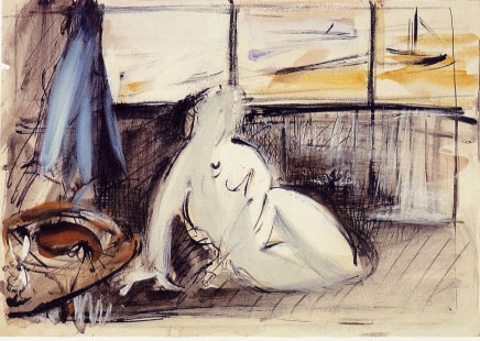 Rodrigo Moynihan, Nude-The Studio at Walberswick, 1937