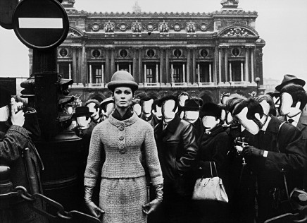William Klein, Isabella + Opera + Blank Faces, Saint-Laurent, Paris (Vogue), 1963
