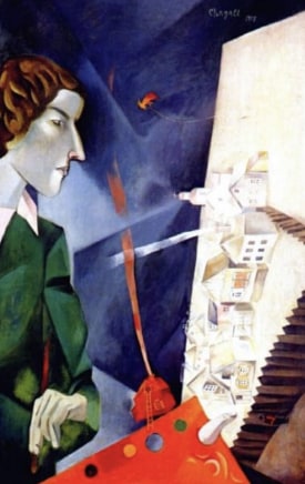 Marc Chagall, Self Portrait with Palette, 1917