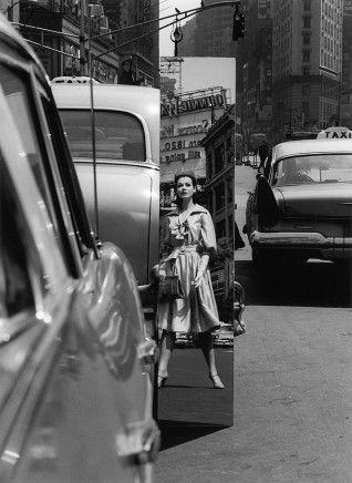 William Klein, Sandra + Mirror, Times Square, New York (Vogue), 1959