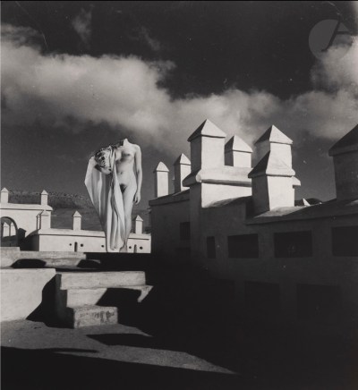 Pierre Boucher, Nu au drape. Telouet, Maroc, 1936/88