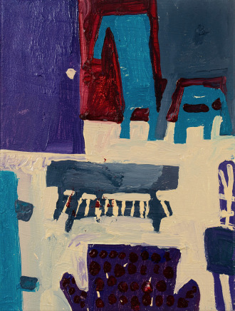 Florence Hutchings, Blue Dining Room, 2022