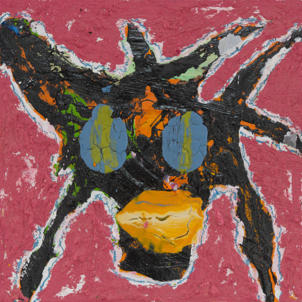 Jack Kabangu, Dark face painting (Cindy man), 2025