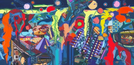艾稞曼 Franz Ackermann, 倾盆大雨 Heavy Rain, 2010