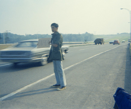Sunil Gupta, Hitch-hiking back to Montreal, Canadian Forces Base Valcartier, circa 1971