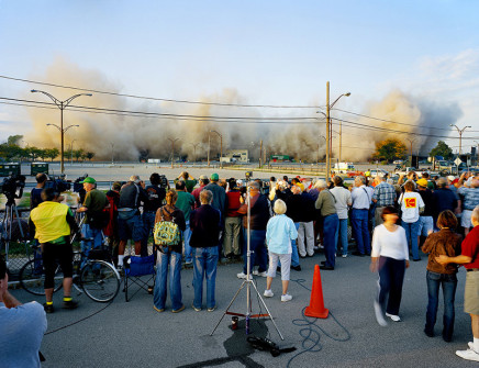 Robert Burley, Implosion of Buildings 65 and 69 #2, Kodak Park, Rochester, NY, 2007