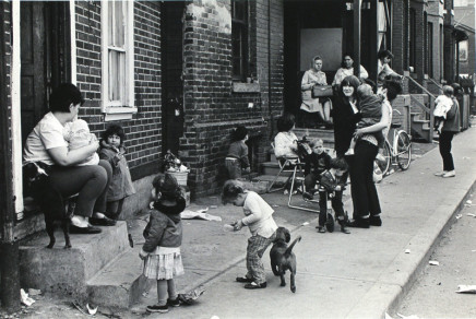 Ian MacEachern, Families on Sidewalk, Treffan Court, Toronto, ON, 1968