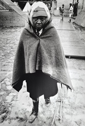 Jill Freedman, Untitled [Woman walking in Resurrection City, Washington D.C.], 1968