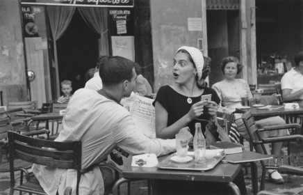 Ruth Orkin, Jinx + Justin at Cafe, Florence (2), 1951