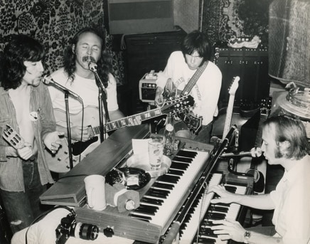 Photographer Unknown, [Crosby, Stills, Nash, and Young in recording studio], circa 1969