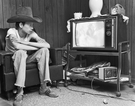 Wendy Ewald, “Johnny watching television” - Wendy Ewald, 1982