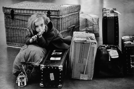 Albert Kish, Polish Girl [with suitcases], 1968