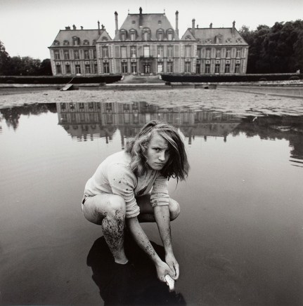 Arthur Tress, Girl Collecting Goldfish, Château de Breteuil, France, 1974