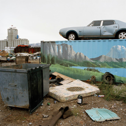 Phil Bergerson, Untitled, Pocatello, Idaho [car, dumpster, mattress], 2007
