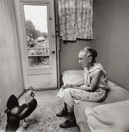 Arthur Tress, Charlotte Olds and Rooster, Albany, New York, 1975