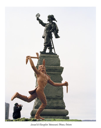 Jeff Thomas, Buffalo Dancer at the Samuel de Champlain Monument, Ottawa, #4, 2003