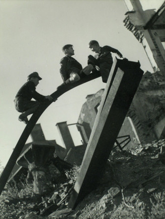 Fritz Spiess, Boys Playing in Ruins, Munich, Germany, 1948-49