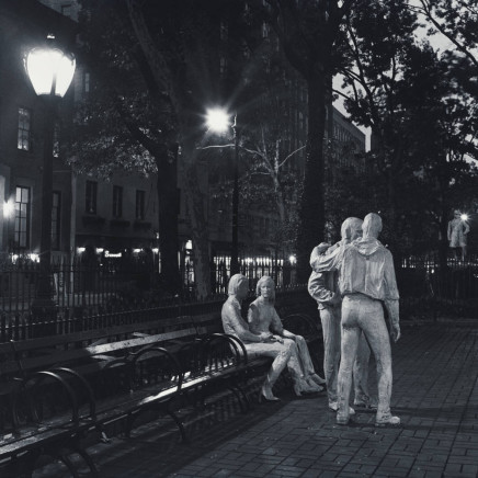 Robert Giard, Sheridan Square, George Segal Sculptures, NYC, "Gay Liberation", 1992
