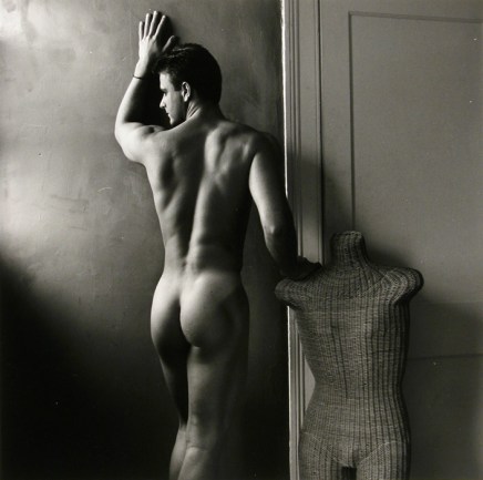 Robert Giard, Male Nude, Rearview, Wicker Torso, 1990