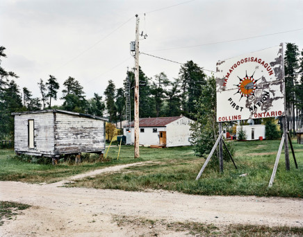 Joseph Hartman, Sign, School and Flour Shed, Collins, ON, 2010