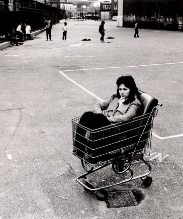 Arthur Tress, Teenage Girl in Shopping Cart, Queens, New York, 1969