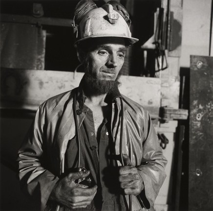Louie Palu, Miner on the surface after working a shift underground at the Macassa Gold Mine #3 Shaft, Kirkland Lake, Ontario, Canada., 1991