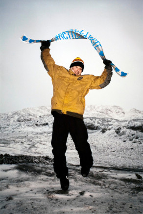 Sarah Anne Johnson, Arctic Circle Banner, 2011