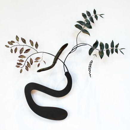 Bing Dawe, At the Oxbow - Streamside Defence - Eel with branches Horopito and Tutu, 2024