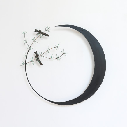 Bing Dawe, Waning Moon - Composition with Galaxiidae and tree form, 2021