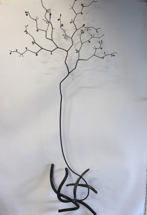 Bing Dawe, Towards Repair / Gorse as a Nursery- composition with Tunariki and Corokia, 2020