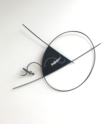 Bing Dawe, Orbits and intersections/ Small fry under a night sky-from the family galaxiidae. (the constellation Matariki), 2018