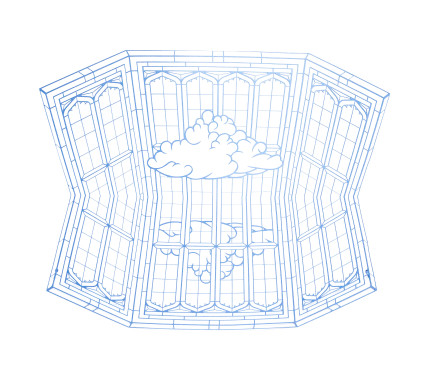 Neil Dawson, On Reflection (Cloud), 2017