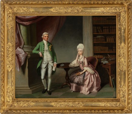 Benjamin Wilson (Leeds 1721-1788 London), Portrait of John Cobbold (1746-1835) and his wife, Elizabeth