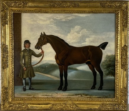 Thomas Spencer (1700-1767), 'Squirrel' held by a groom