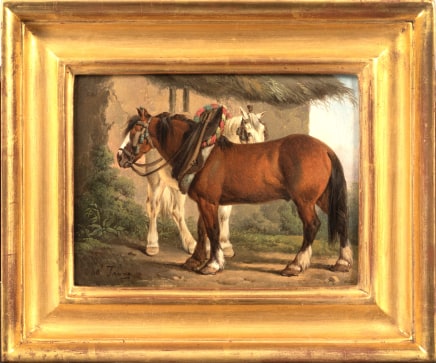 Charles Towne (1763-1840), 'Cart horses' & 'Cattle in a landscape'
