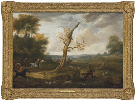 James Ross (Gloucester fl. 1729-1738), The hunt in full cry