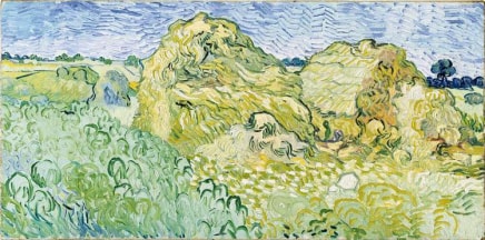 Vincent van Gogh (1853-90), Champ aux meules de blé, 1890, oil on canvas, 50 x 100 cm, Fondation Beyeler. Switzerland