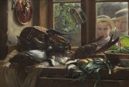Carl Bloch (1834-90), Still life with fish, 1878, oil on canvas, 76,5 x 111,5 cm, Statens Museum Copenhagen