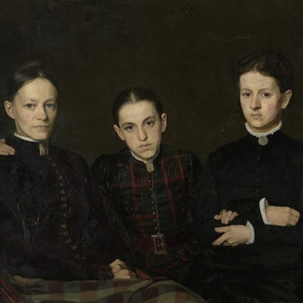 Jan Veth (1864-1925), Portrait of the artist's sisters, 1885, oil on canvas, 90,2 x 109,6 cm, Rijksmuseum Amsterdam