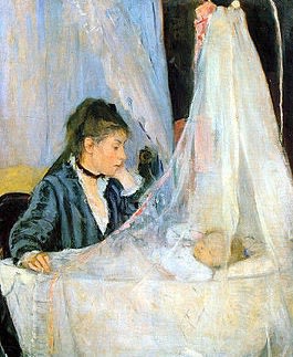 Berthe Morisot (1841-1895), Le Berceau, 1872, oil on canvas, 56 x 46,5 cm, Musée d' orsay
