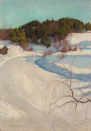 Pekka Halonen (1865-1933), Winter landscape, 1896, oil on canvas, 69 x 48 cm, Ateneum Museum Helsinki