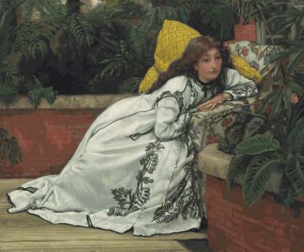 James Tissot (1836-1902), The Convalescent, 1872, oil on wood, 37,5 x 45,7 cm, Art Gallery of Ontario