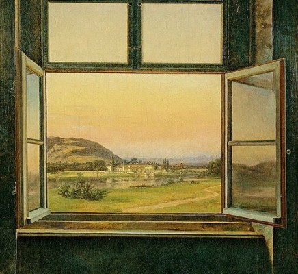 Johan Christian Dahl (1788-1857), View of Pillnitz Castle,(detail) 1823, oil on canvas, 70 x 45,5 cm, Museum Folkwang, Essen